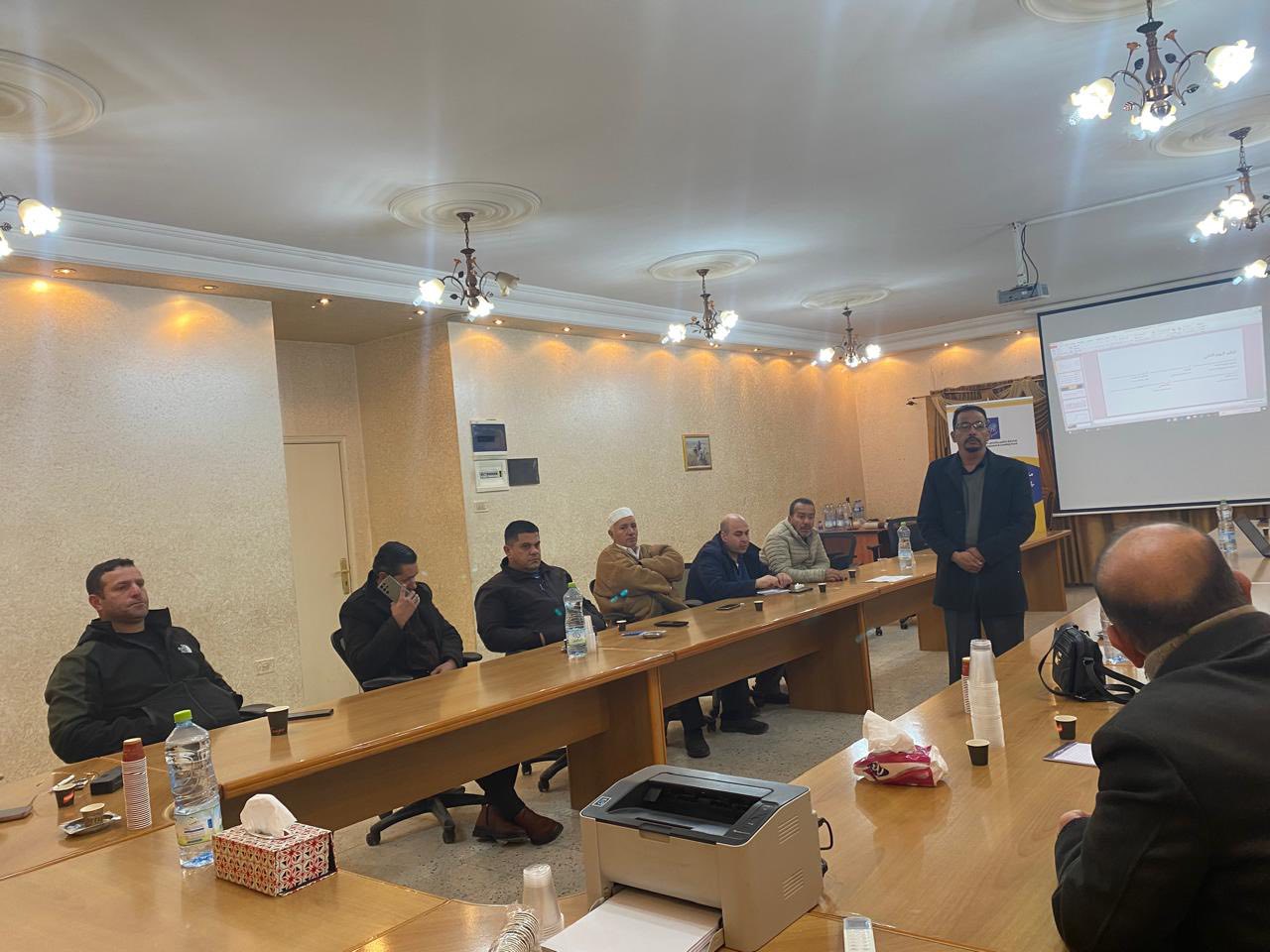 مشاركة بلدية صوريف في تدريب بروتوكول الحوكمة المحلية الشاملة بالشراكة مع بلدية بيت أمر